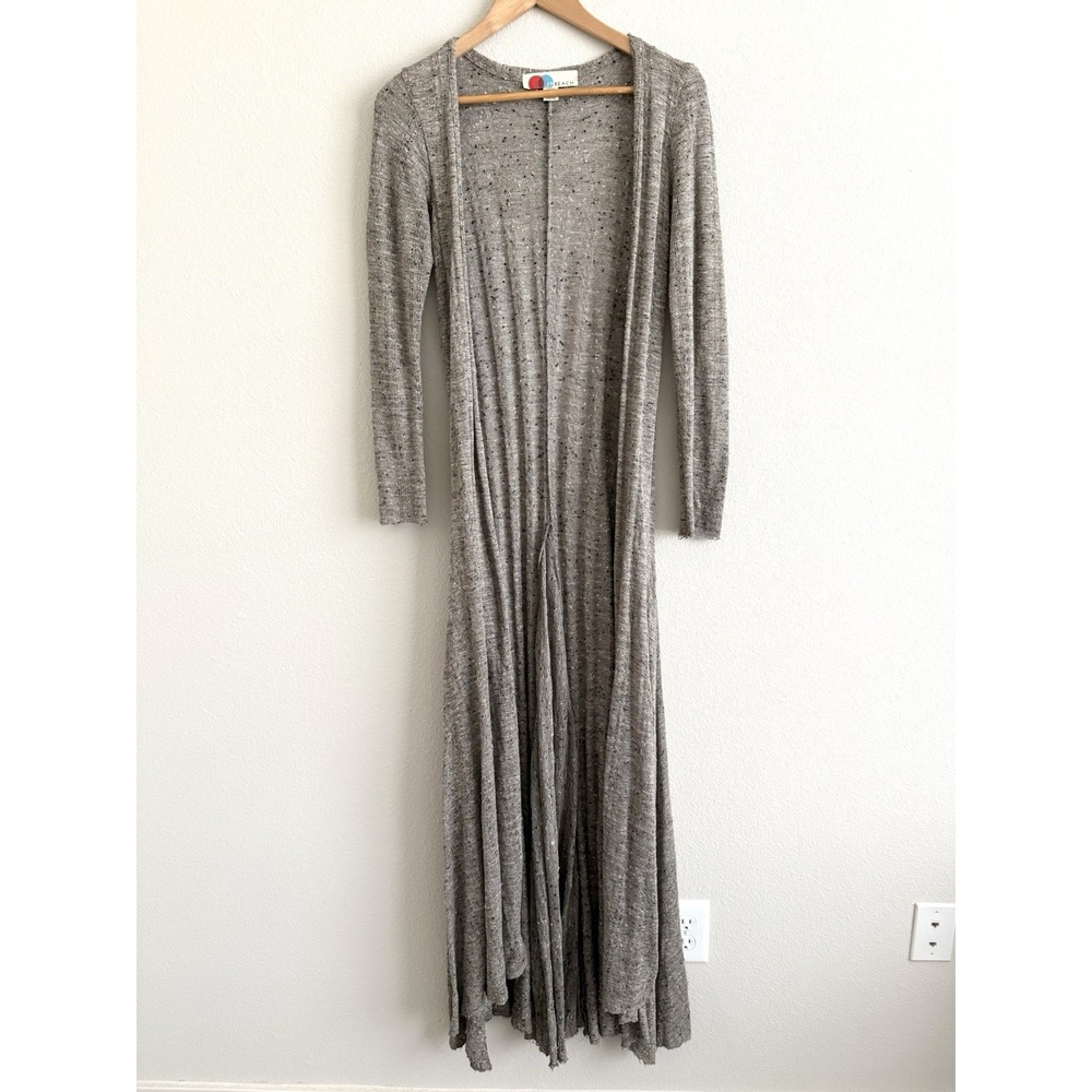 Rare Y2K Free People Beach Duster Cardigan Womens Medium Woven Boho Festival - Picture 4 of 14